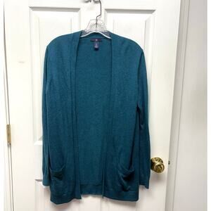 Gap Cotton Blend Cardigan Teal Green Blue Womens Size S